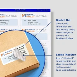 Best Avery Waterproof Laser Shipping Labels, 3-1/3