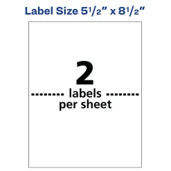Discount Avery Waterproof Laser Shipping Labels, 5-1/2