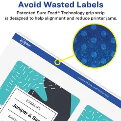 Labels|Avery Waterproof Wraparound Laser/Pigment-Inkjet Rectangle Labels, 3 1/4