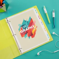 Dividers|Avery Write & Erase Paper Dividers, 5 Tabs, White, 36 Sets/Box (11506)