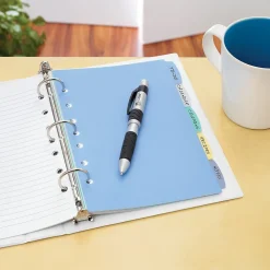 Dividers|Avery Write & Erase Plastic Mini Dividers, 5 Tabs, Multicolor (16180)