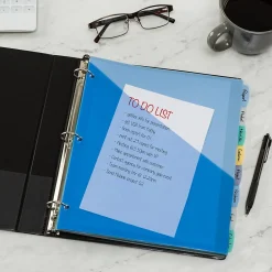 Dividers|Avery Write & Erase Pocket Plastic Dividers, 8 Tabs, Multicolor (16177)