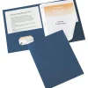 Pocket Folders|Avery (R) Two-Pocket Folders 47975, Dark Blue, Pack of 25