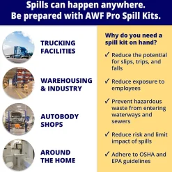 AWF Pro Universal Spill Kit, 30 Gal, 110 pieces, (KTSK 13000-RT)