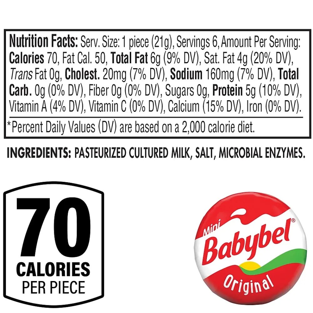 Babybel Mini Cheese, 5/Pack (600-00232)