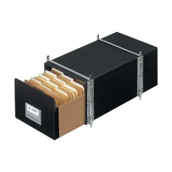 File Storage|Bankers Box® Bankers Box Staxonsteel Storage Drawers, Stackable, Letter Size, Black, 6/Carton (00511)