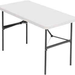 Folding Tables*Alera Banquet Folding Table, Rectangular, Radius Edge, 48 x 24 x 29, Platinum/Charcoal