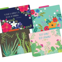 File Folders|Barker Creek File Folder Set, 1/3-Cut Tab, Letter-Size, Petals & Prickles, 36/Set (4371)