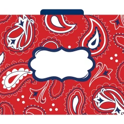 File Folders|Barker Creek Bandana Letter-Size File Folders, 36/Set (BC3916)