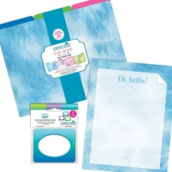 File Folders|Barker Creek Blue Ombré File Folder, 1/3-Cut Tab, Letter Size, Assorted, 107/Set (152)