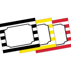 File Folders|Barker Creek Buffalo Plaid & Wide Stripes File Folder, 1/3-Cut Tab, Letter Size, Assorted, 107/Set (142)