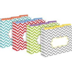 File Folders|Barker Creek Chevron Beautiful Office/Classroom Set, 109 Pieces/Set (BC6003)