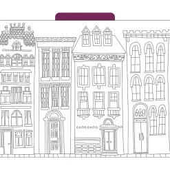 File Folders|Barker Creek Color Me! File Folder Set, 1/3-Cut Tab, Letter Size, Cityscapes, 12/Pack (2005)