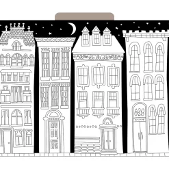 File Folders|Barker Creek Color Me! File Folder Set, 1/3-Cut Tab, Letter Size, Cityscapes, 12/Pack (2005)