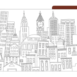 File Folders|Barker Creek Color Me! File Folder Set, 1/3-Cut Tab, Letter Size, Cityscapes, 12/Pack (2005)