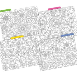 File Folders|Barker Creek Color Me! File Folder Set, 1/3-Cut Tab, Letter Size, In My Garden, 24/Set (4386)