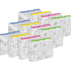 File Folders|Barker Creek Color Me! File Folder Set, 1/3-Cut Tab, Letter Size, In My Garden, 36/Set (4387)