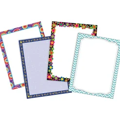 Classroom Paper*Barker Creek Customer Favorites 8 1/2" x 11" Computer Paper Set (four designs), 200 Sheets/Set (3555)