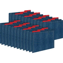 File Folders|Barker Creek Denim Letter-Size File Folders, 24/Set (BC3942)