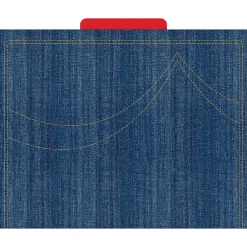 File Folders|Barker Creek Denim Letter-Size File Folders, 36/Set (BC3915)
