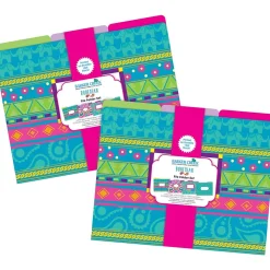 File Folders|Barker Creek File Folder Set, 1/3-Cut Tab, Letter Size, Bohemian, 24/Set (4374)