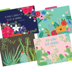 File Folders|Barker Creek File Folder Set, 1/3-Cut Tab, Letter Size, Petals & Prickles, 12/Pack (2000)