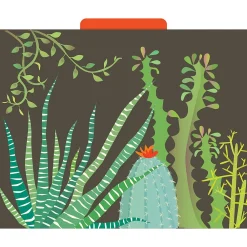 File Folders|Barker Creek File Folder Set, 1/3-Cut Tab, Letter Size, Petals & Prickles, 12/Pack (2000)