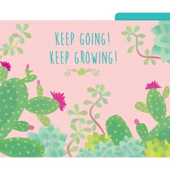 File Folders|Barker Creek File Folder Set, 1/3-Cut Tab, Letter Size, Petals & Prickles, 12/Pack (2000)