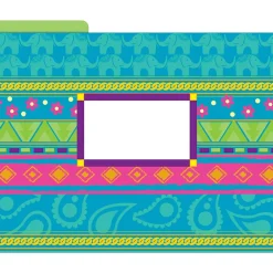 File Folders|Barker Creek File Folder Set, 1/3-Cut Tab, Letter Size, Bohemian, 12/Pack (2002)