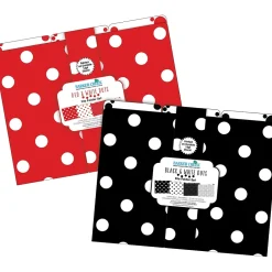 File Folders|Barker Creek File Folder Set, 1/3-Cut Tab, Letter Size, Dots, 24/Set (4424)