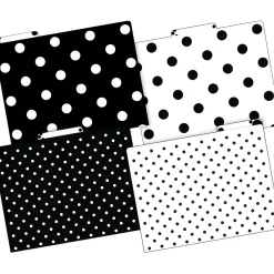 File Folders|Barker Creek File Folder Set, 1/3-Cut Tab, Letter Size, Black & White Dot, 36/Set (4379)