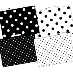 File Folders|Barker Creek File Folder Set, 1/3-Cut Tab, Letter Size, Black & White Dot, 24/Set (4378)
