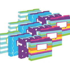 File Folders|Barker Creek File Folder Set, 1/3-Cut Tab, Letter Size, Multicolored, 36/Set (4377)