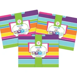File Folders|Barker Creek File Folder Set, 1/3-Cut Tab, Letter Size, Multicolored, 36/Set (4377)