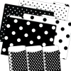 File Folders|Barker Creek Folder & Pocket Set, 1/3-Cut Tab, Letter Size, Black & White Dots, 42/Set (4417)