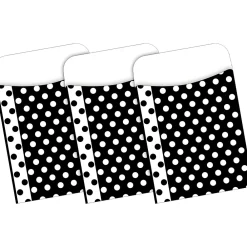 File Folders|Barker Creek Folder & Pocket Set, 1/3-Cut Tab, Letter Size, Black & White Dots, 42/Set (4417)