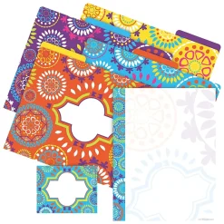File Folders|Barker Creek Get Organized Moroccan File Folder Kit, Assorted Colors, 107/Set (BC0115)