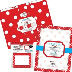 File Folders|Barker Creek Get Organized File Folder Set, 1/3-Cut Tab, Letter Size, Red & White Dot, 107/Set (159)