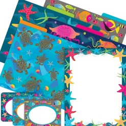 File Folders|Barker Creek Get Organized File Folder Set, 1/3-Cut Tab, Letter Size, Kai Ola Starfish, 107/Set (149)