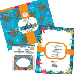 File Folders|Barker Creek Get Organized File Folder Set, 1/3-Cut Tab, Letter Size, Kai Ola Starfish, 107/Set (149)
