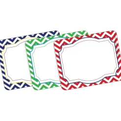 File Folders|Barker Creek Get Organized File Folder Set, 1/3-Cut Tab, Letter Size, Chevron Nautical, 107/Set (138)