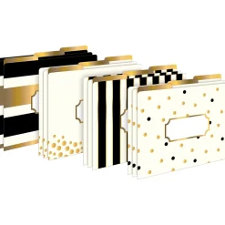 File Folders|Barker Creek Get Organized File Folder Set, 1/3-Cut Tab, Letter Size, Gold, 107/Set (139)