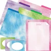 File Folders|Barker Creek Get Organized File Folder Set, 1/3-Cut Tab, Letter Size, Tie-Dye & Ombré, 107/Set (134)
