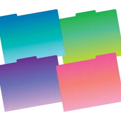 File Folders|Barker Creek Get Organized File Folder, 1/3-Cut Tab, Letter Size, Tie-Dye & Ombré, 107/Set (132)