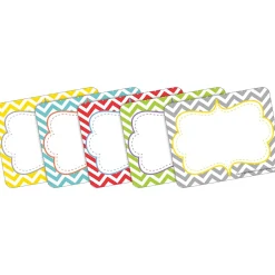 File Folders|Barker Creek Get Organized Beautiful Chevron File Folders, 1/3-Cut Tab, Letter Size, Assorted, 107/Set (137)