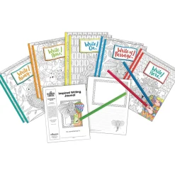 Journals|Barker Creek Inspired Writing Journal Set Journal, 8.5" x 11", College Ruled, Assorted Colors, 10/Pack (BC3514)