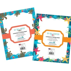 Classroom Paper*Barker Creek Kai Ola 8.5" x 11" Computer Paper Pack (two designs), 100 Sheets/Set (BC4013)
