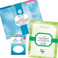 File Folders|Barker Creek Lime Ombré File Folder, 1/3-Cut Tab, Letter Size, Assorted, 107/Set (156)