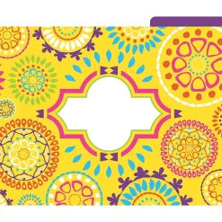 File Folders|Barker Creek Moroccan File Folder, 1/3-Cut Tab, Letter Size, Assorted, 12/Pack (2013)