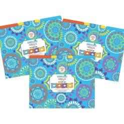 File Folders|Barker Creek Moroccan File Folder, 1/3-Cut Tab, Letter Size, Assorted, 36/Set (4401)
